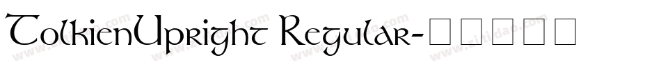 TolkienUpright Regular字体转换